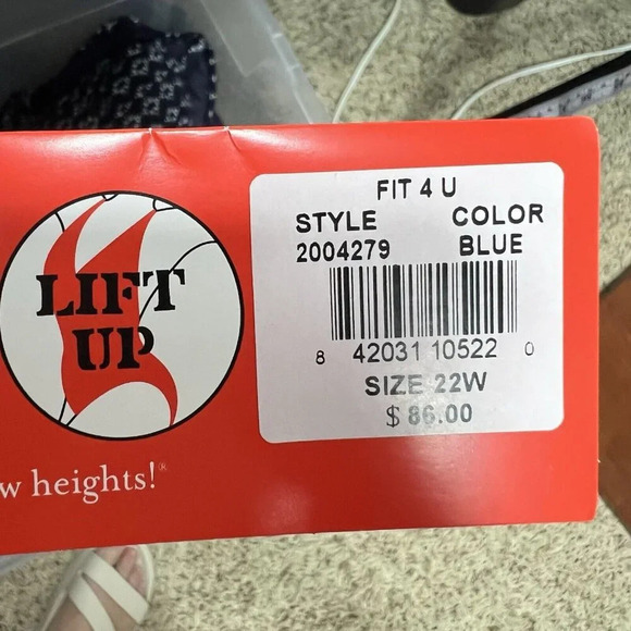 Fit4U Convertible Swim Top Mesh Molded Bra Plus Size 22W Multicolor NWT - Picture 6 of 9